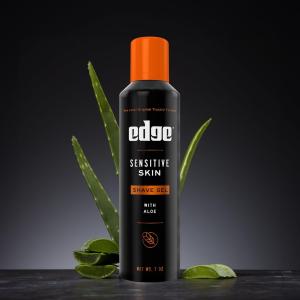 Edge Sensitive Skin Shave Gel For Men With Aloe, 2.75 Oz
