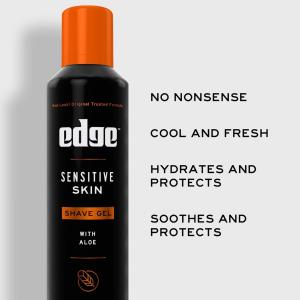 Edge Sensitive Skin Shave Gel For Men With Aloe, 2.75 Oz