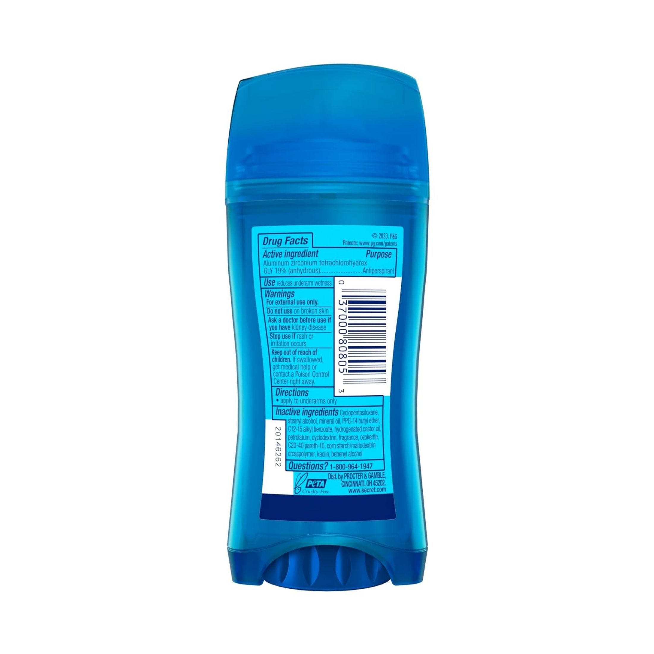 Secret Outlast Sweat & Odor Invisible Solid Antiperspirant Deodorant - Completely Clean, 0.5 Oz