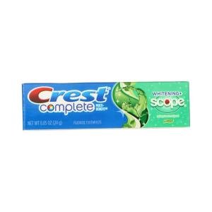 Crest Complete + Scope Whitening Fluoride Toothpaste - Minty Fresh Striped, 0.85 Oz