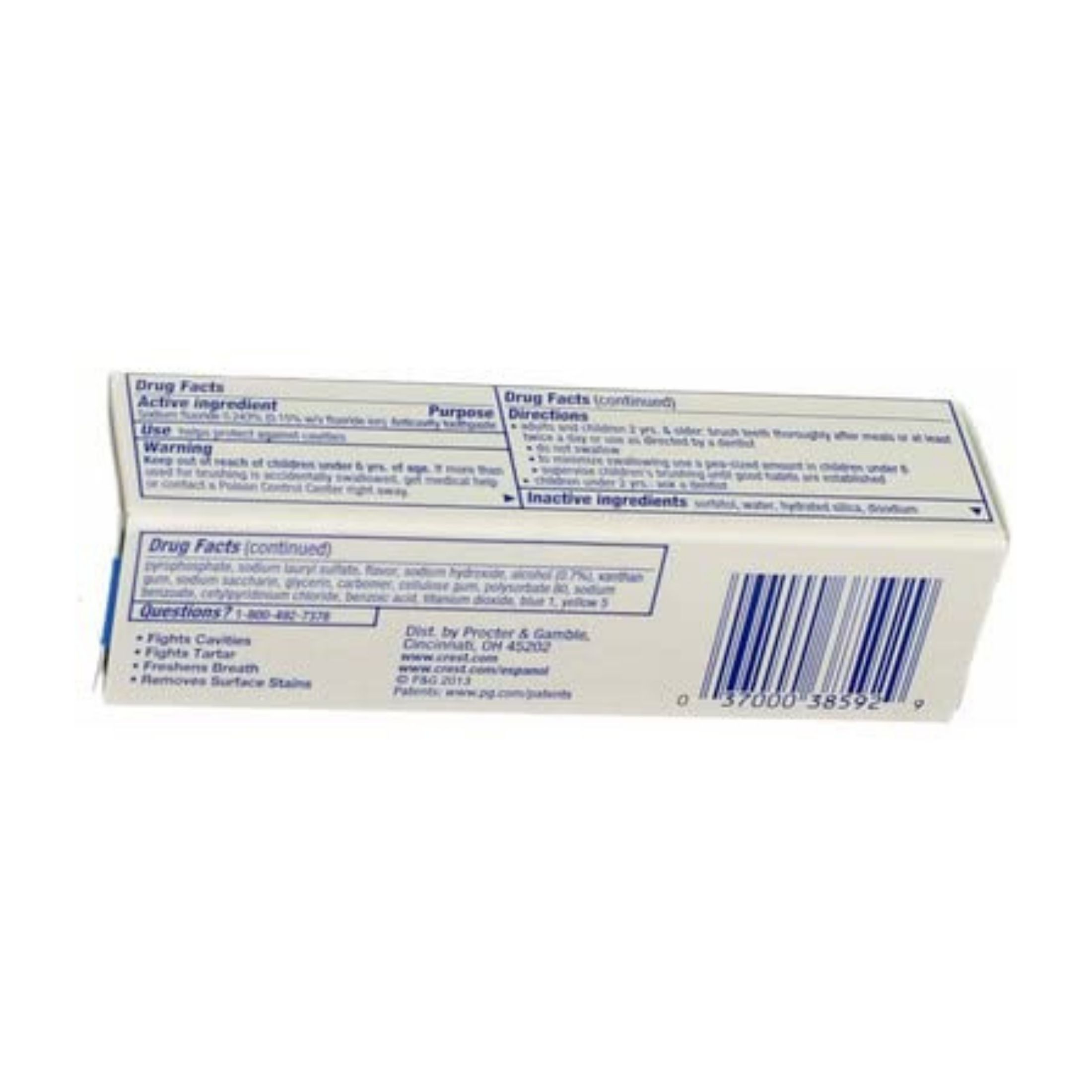 Crest Complete + Scope Whitening Fluoride Toothpaste - Minty Fresh Striped, 0.85 Oz