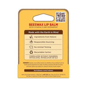 Burt's Bees Lip Balm, Beeswax 0.15 Oz