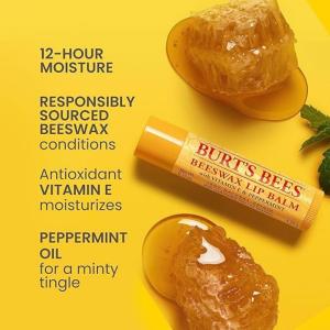 Burt's Bees Lip Balm, Beeswax 0.15 Oz