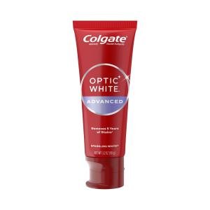 Colgate Optic White Toothpaste, Anticavity Fluoride, Sparkling White, Advanced