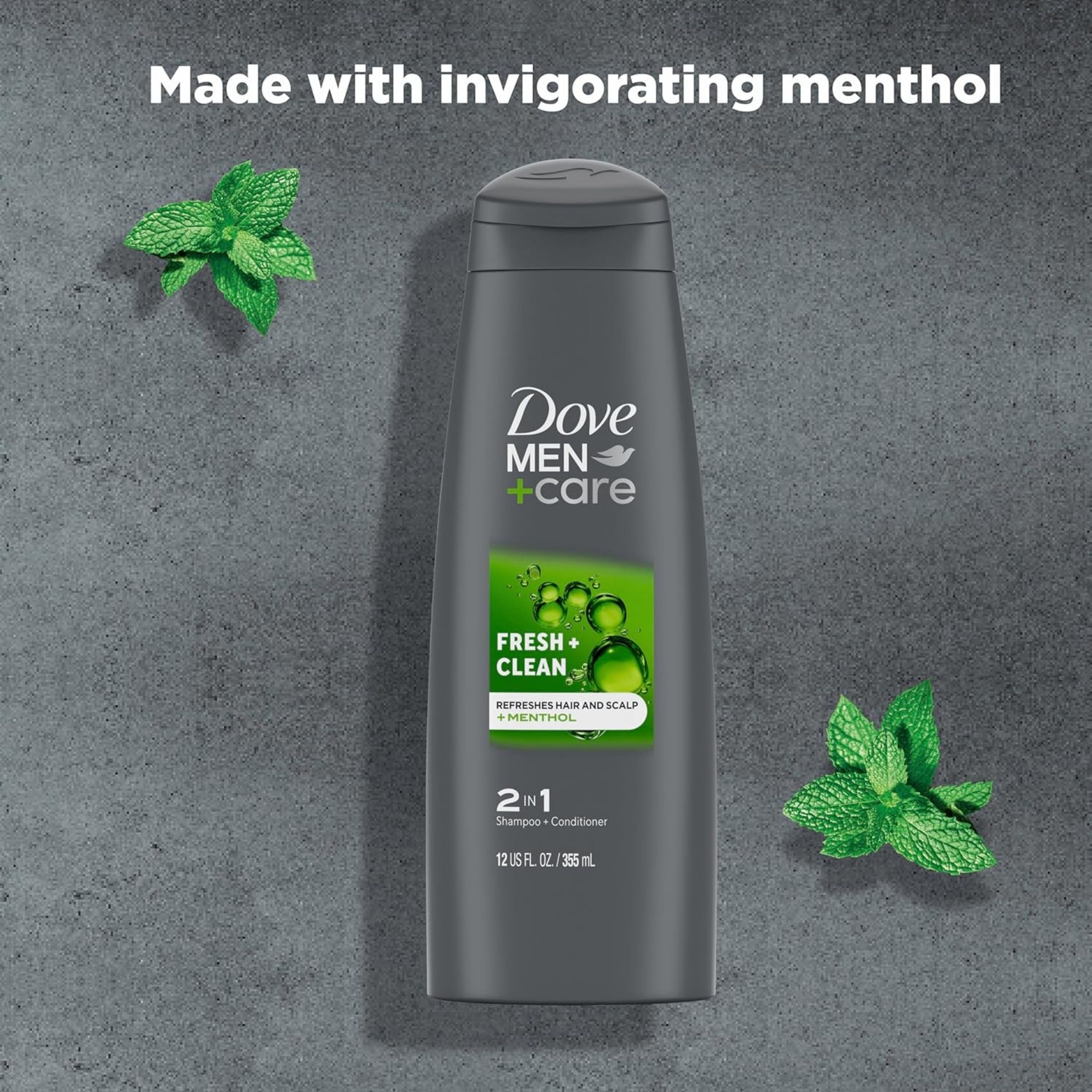 Dove Men+Care Shampoo + Conditioner, 2 In 1, Fresh + Clean 3 Fl Oz