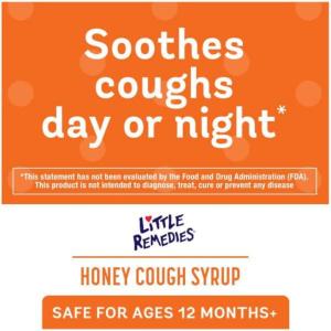 Little Remedies Honey Cough Syrup, 100% Natural 4.00 Fl Oz
