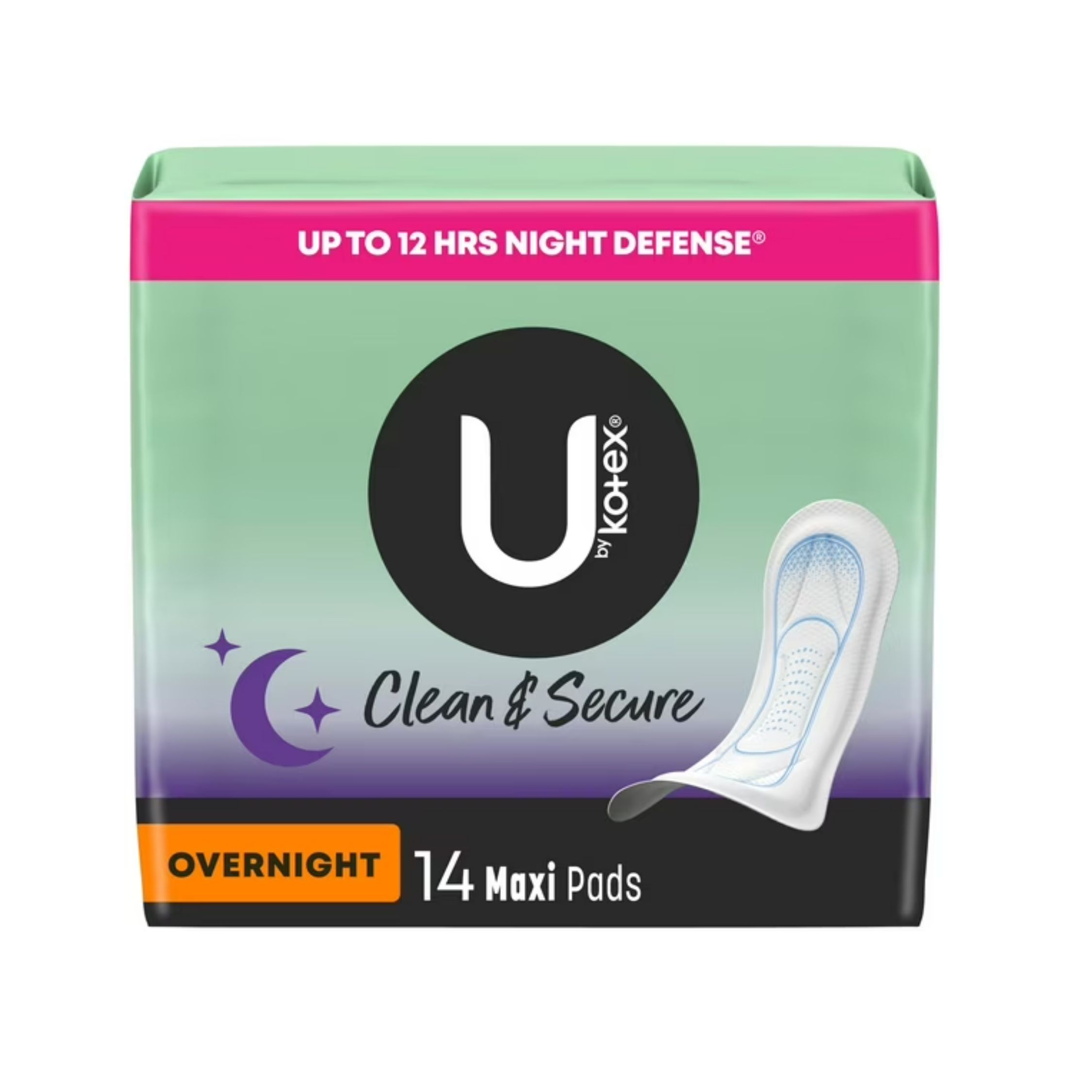 Kotex U By Security Overnight Maxi Pads