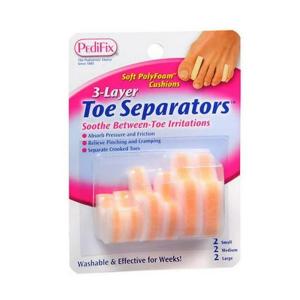 PediFix 3-Layer Toe Separators