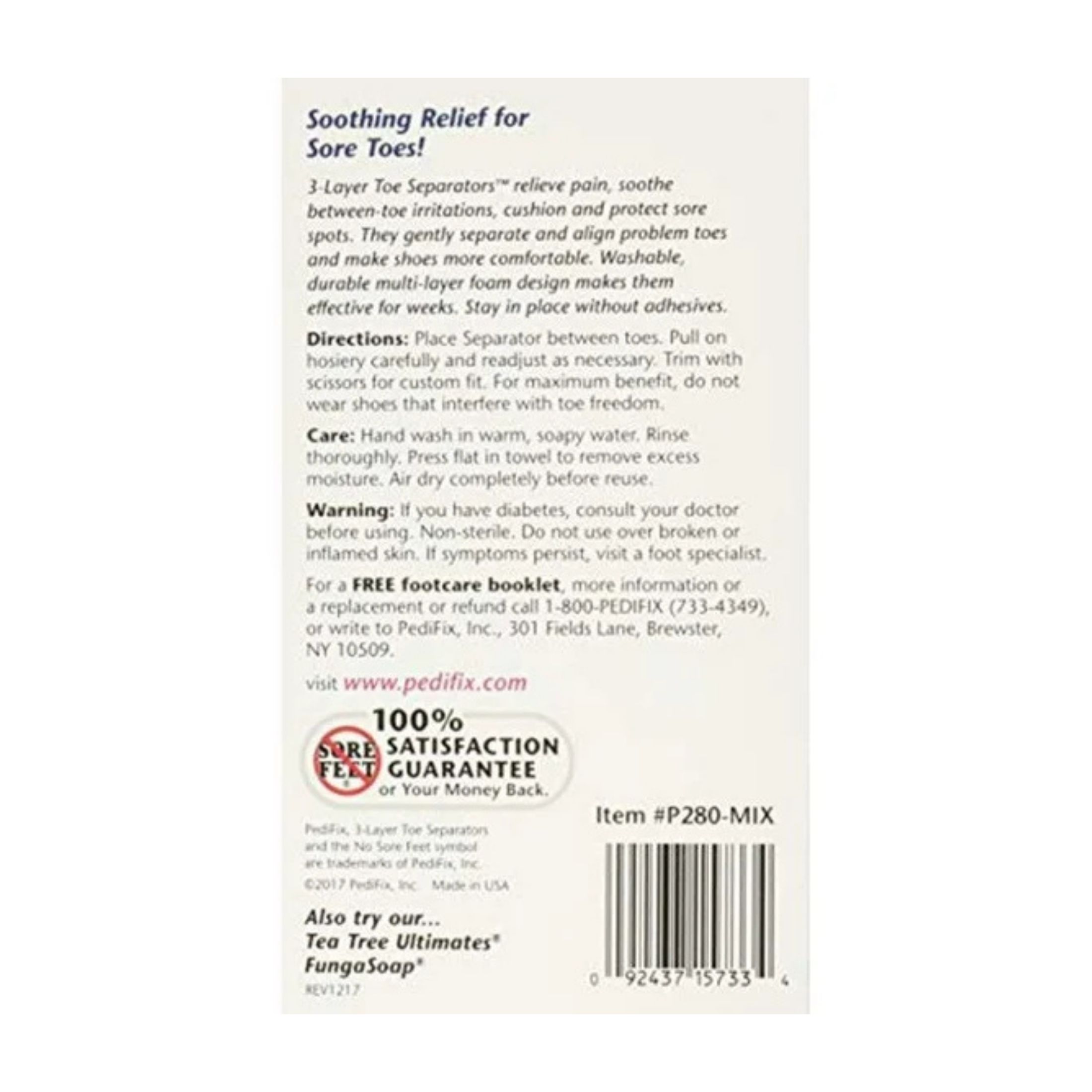 PediFix 3-Layer Toe Separators