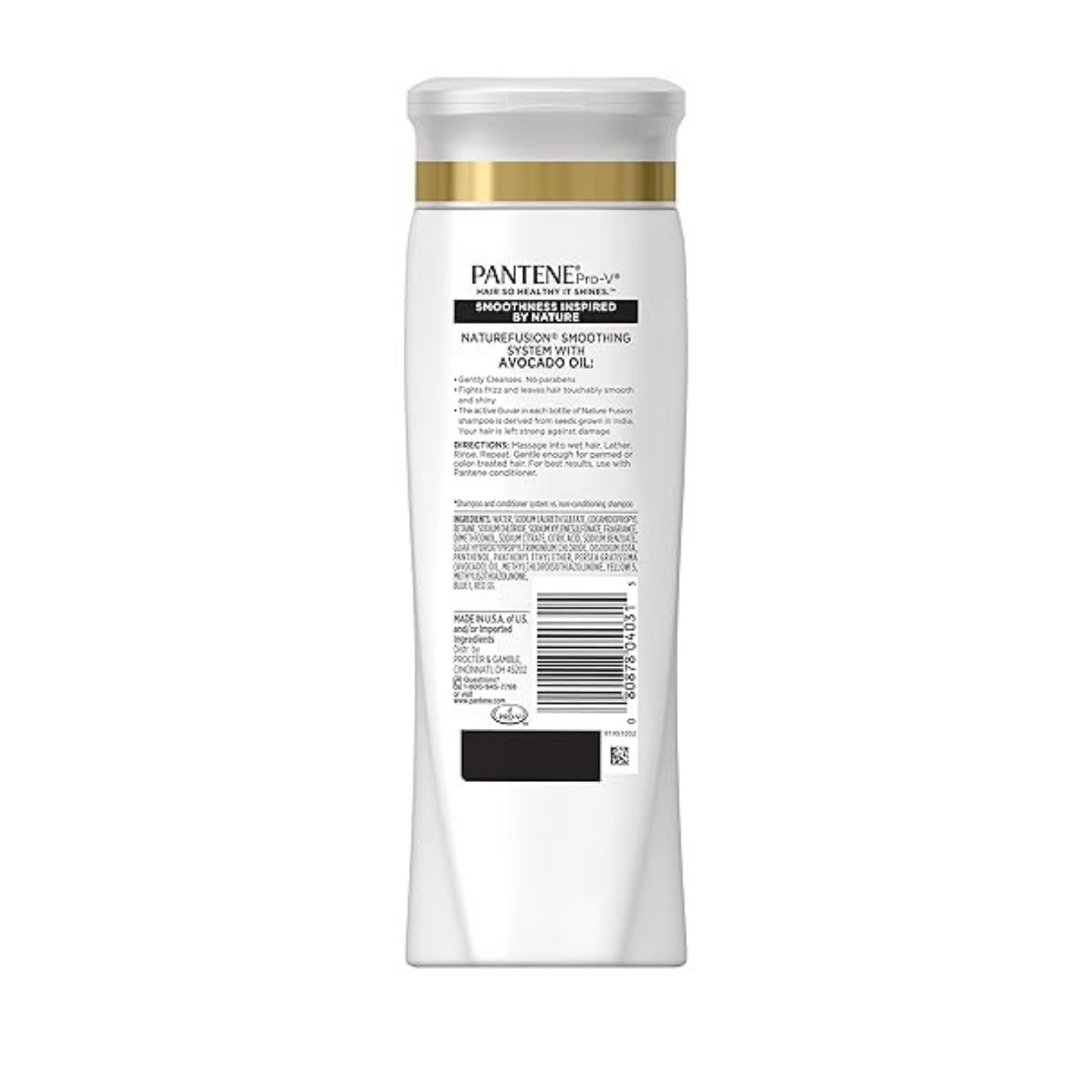 Pantene Pro V Nature Fusion Smoothing Shampoo With Avocado Oil, 12.6 Fl Oz