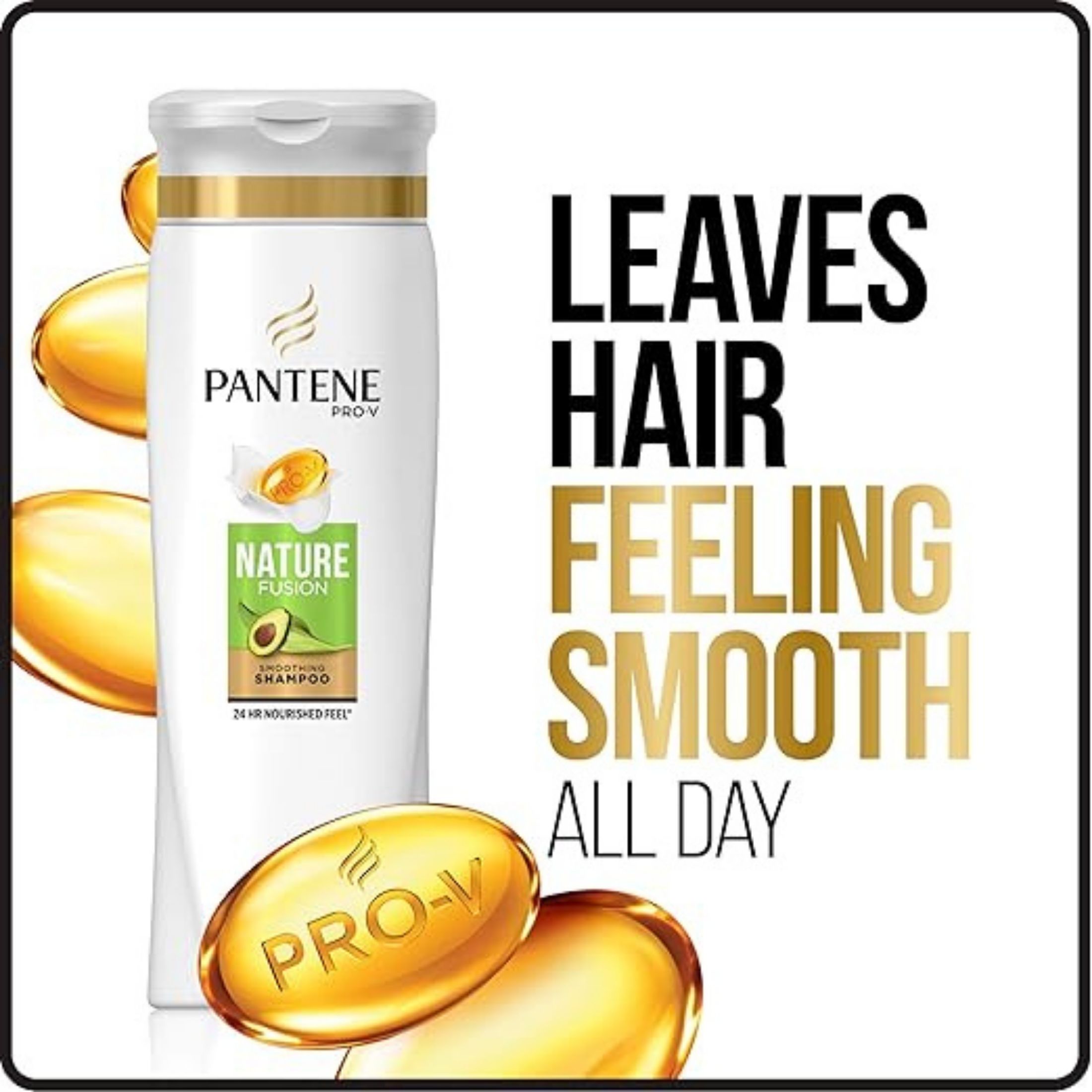 Pantene Pro V Nature Fusion Smoothing Shampoo With Avocado Oil, 12.6 Fl Oz