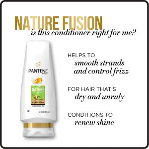 Pantene Pro-V Nature Fusion Smoothing Conditioner With Avocado Oil, 12.0 Fl Oz