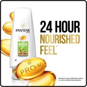 Pantene Pro-V Nature Fusion Smoothing Conditioner With Avocado Oil, 12.0 Fl Oz