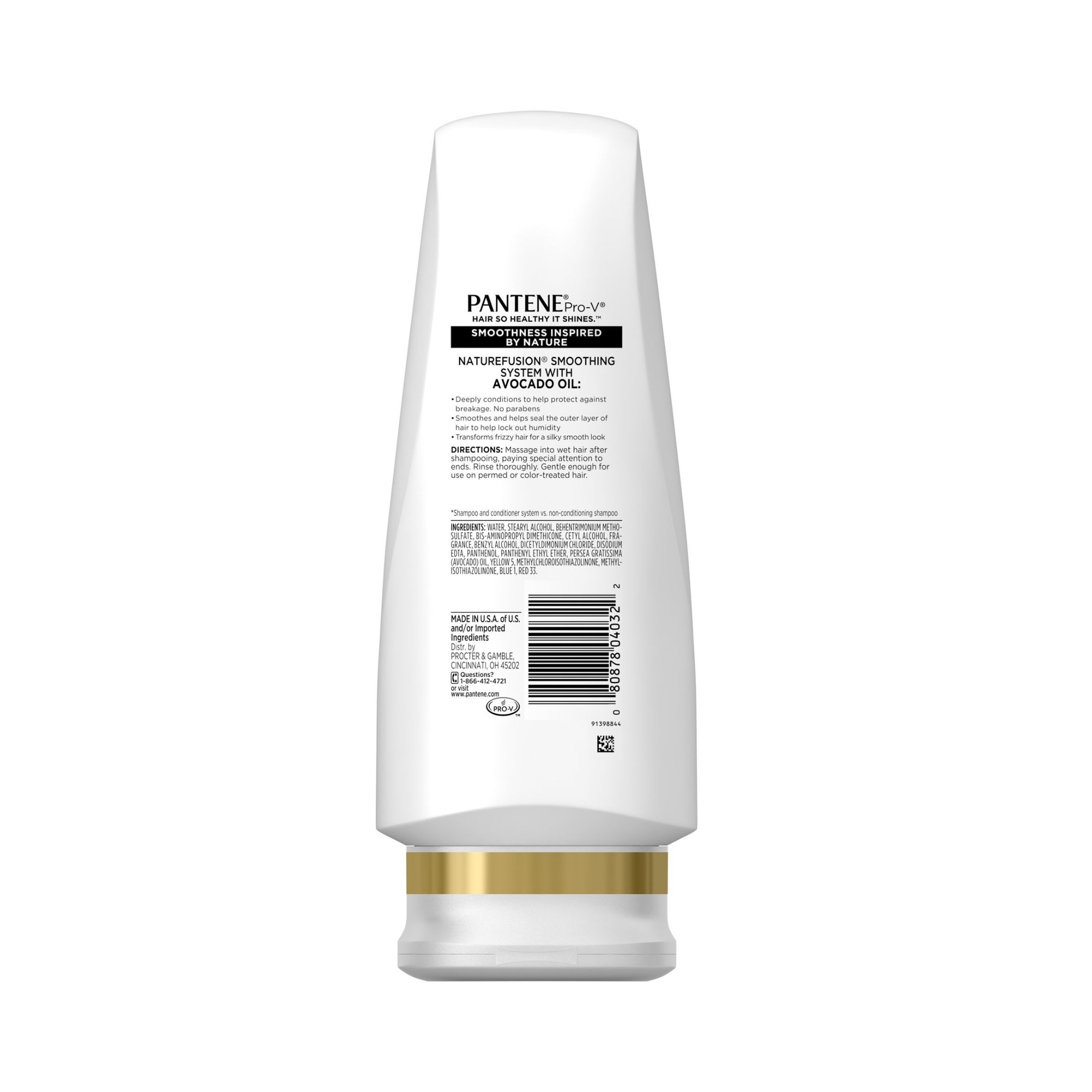 Pantene Pro-V Nature Fusion Smoothing Conditioner With Avocado Oil, 12.0 Fl Oz