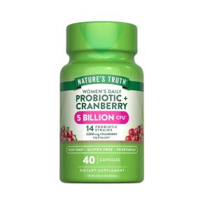 Nature's Truth Women's Probiotic + Cranberry, 40 Vegetarian Capsules