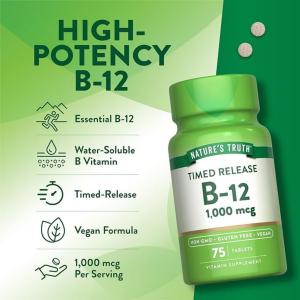 Nature's Truth Vitamin B-12 1000Mcg Time Release Tablets