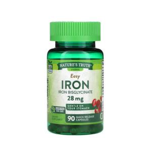Nature's Truth Easy Capsules 28 Mg Iron
