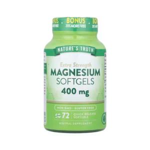 Nature's Truth Magnesium 400mg Extra Strength Quick Release Softgels 72ct