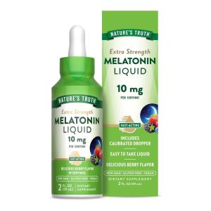 Nature's Truth Extra Strength Liquid Melatonin 10 Mg - 2 Fl. Oz
