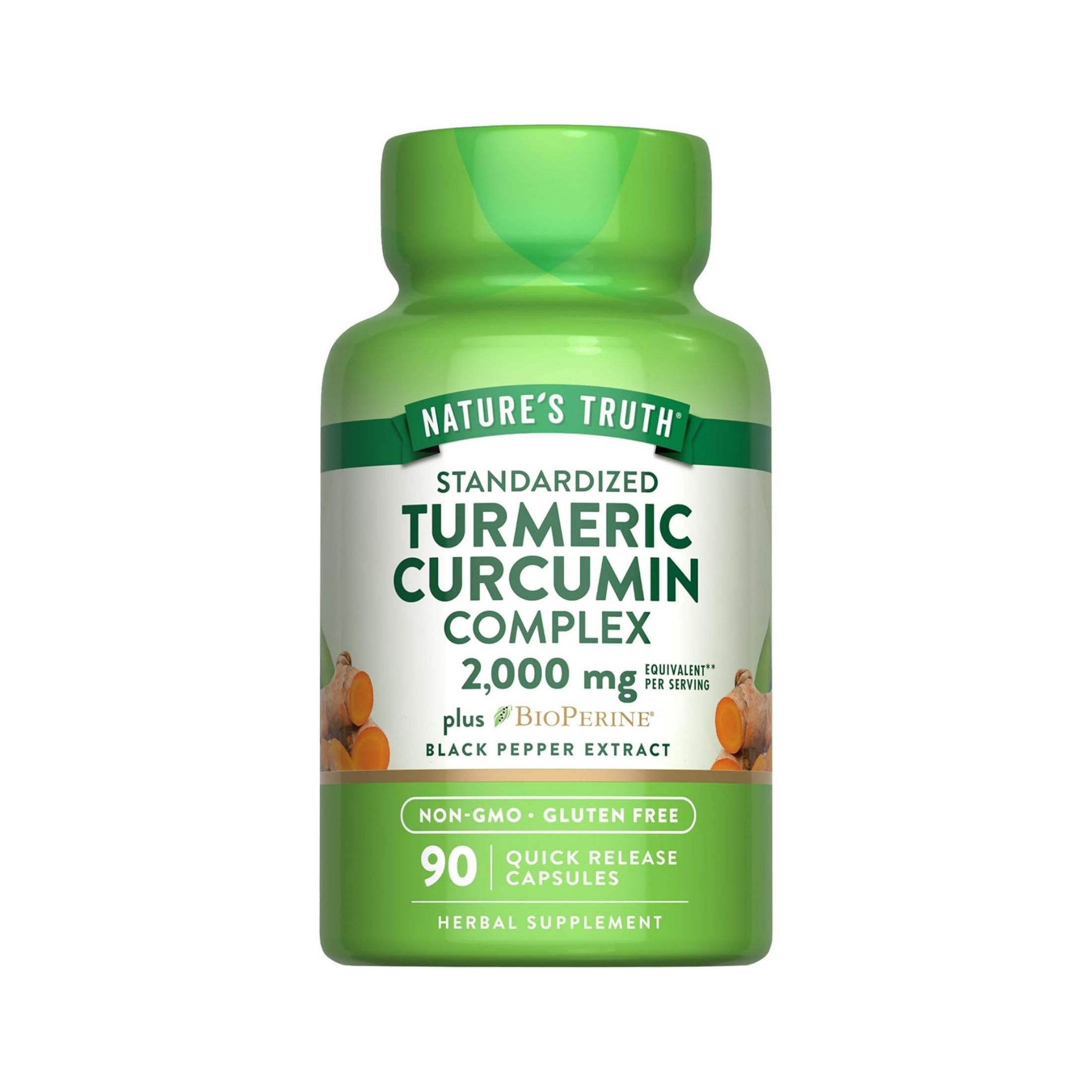 Nature's Truth Quick Release Capsules 2000 Mg Standardized Turmeric Curcumin Complex