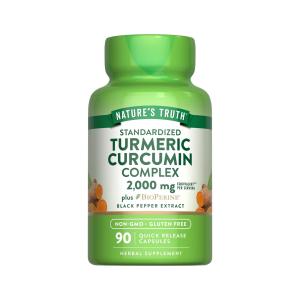 Nature's Truth Quick Release Capsules 2000 Mg Standardized Turmeric Curcumin Complex