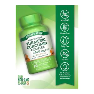 Nature's Truth Quick Release Capsules 2000 Mg Standardized Turmeric Curcumin Complex