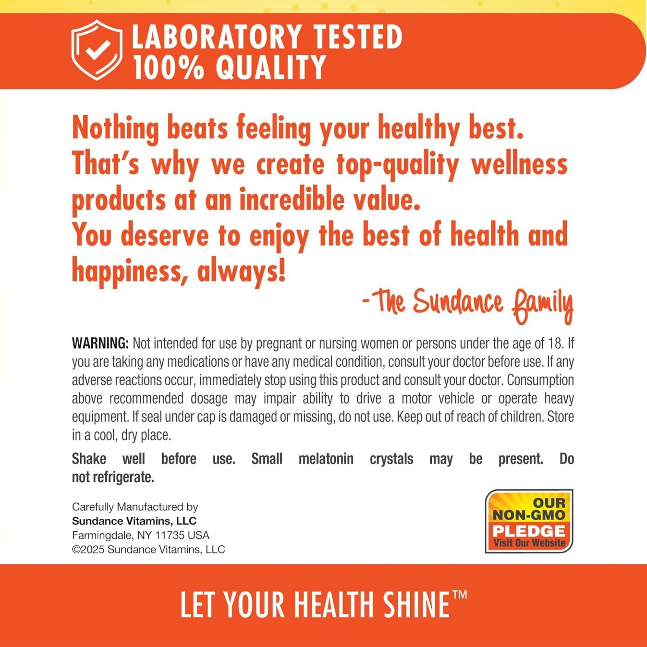 Sundance Liquid Melatonin 10 Mg Natural Berry Flavor, 2 Oz