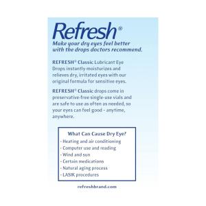Refresh Classic Lubricant Eye Drops Single-Use Containers