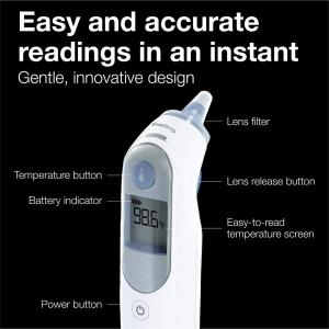 Braun ThermoScan 5 Digital Ear Thermometer, IRT6500US, White