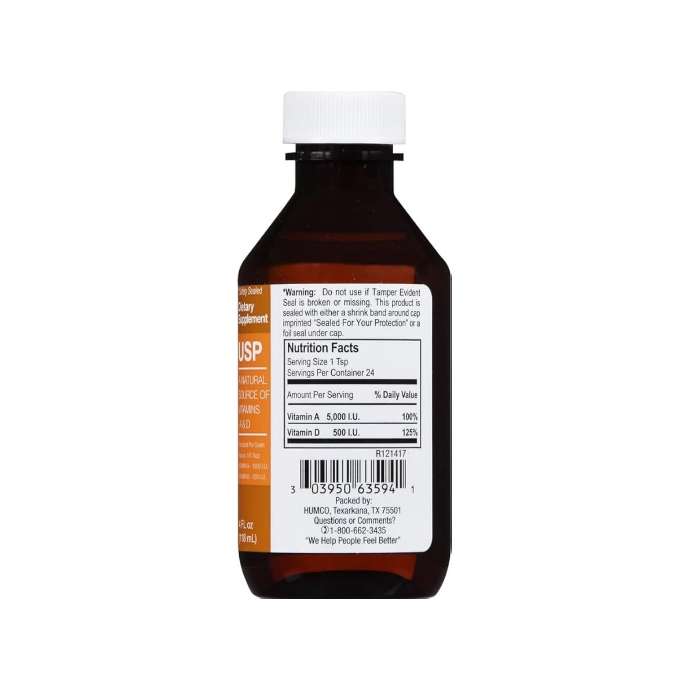 Humco Cod Liver Oil 4 Oz