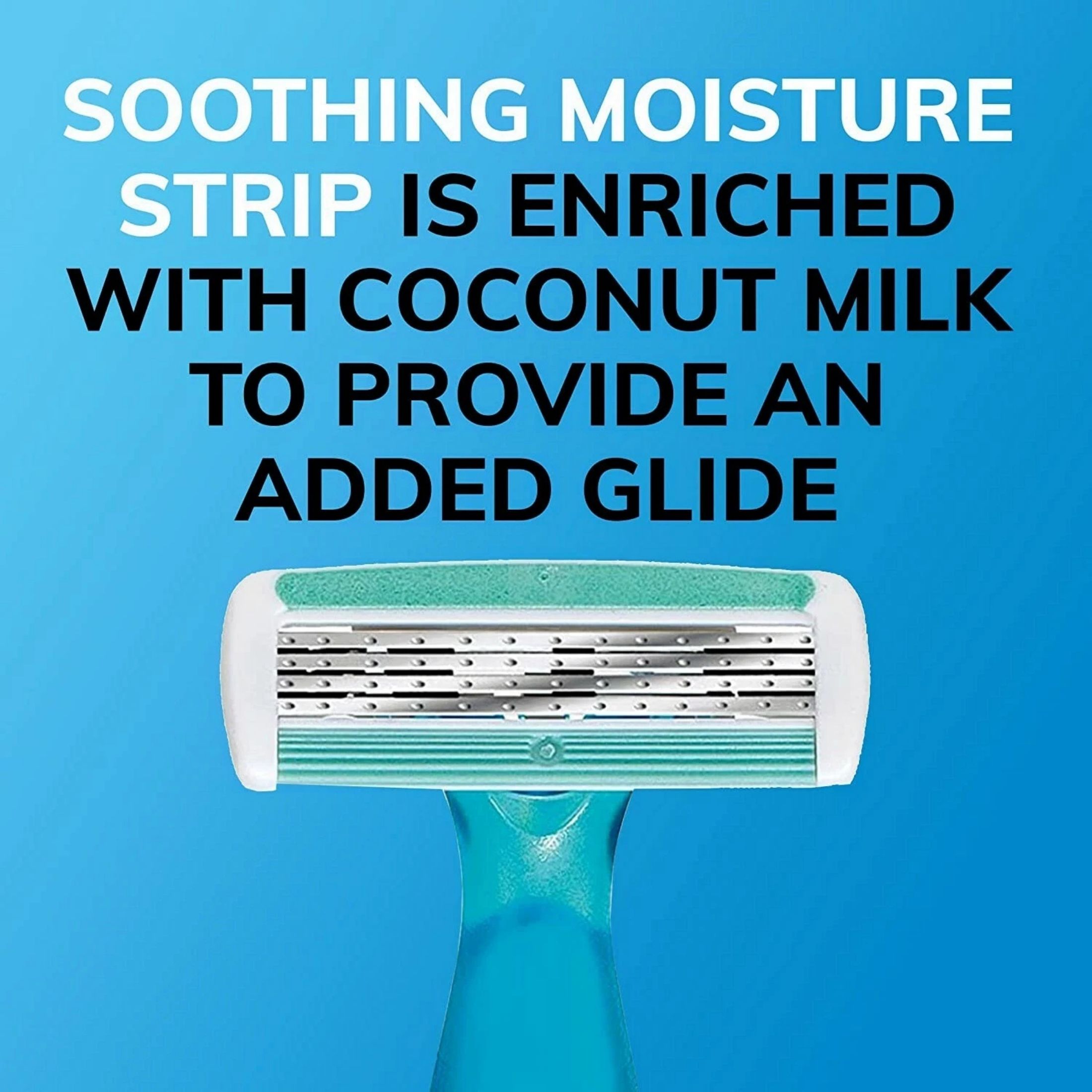 BiC Soleil Comfort Women's Disposable Razor, Four Blade, Count Of 3 Razors, For A Smooth And Close Shave