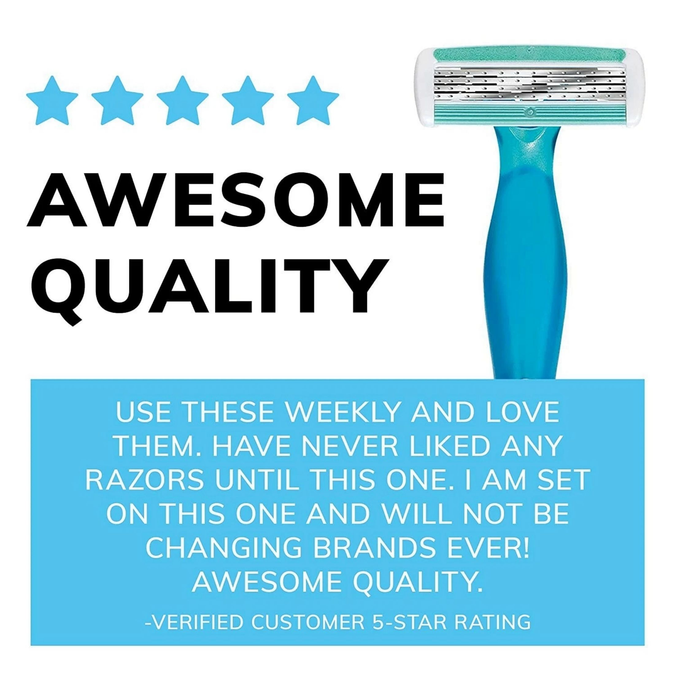 BiC Soleil Comfort Women's Disposable Razor, Four Blade, Count Of 3 Razors, For A Smooth And Close Shave