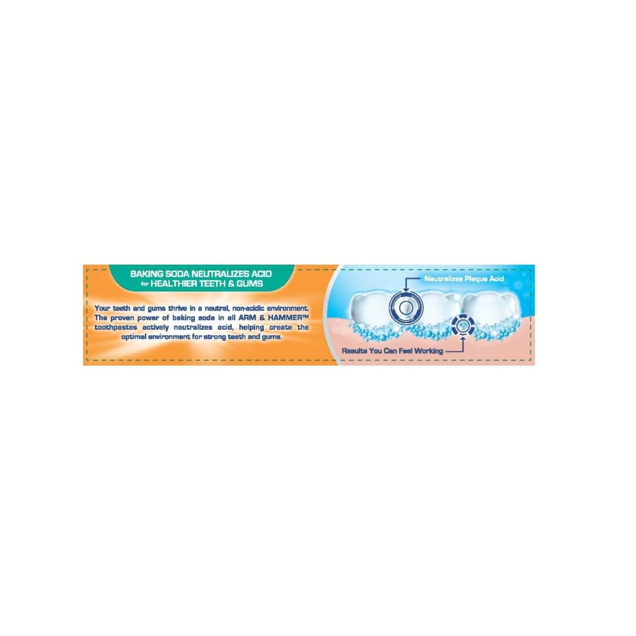 Arm & Hammer Truly Radiant Bright Strong Fluoride Anticavity Crisp Mint Toothpaste 4.3 Oz
