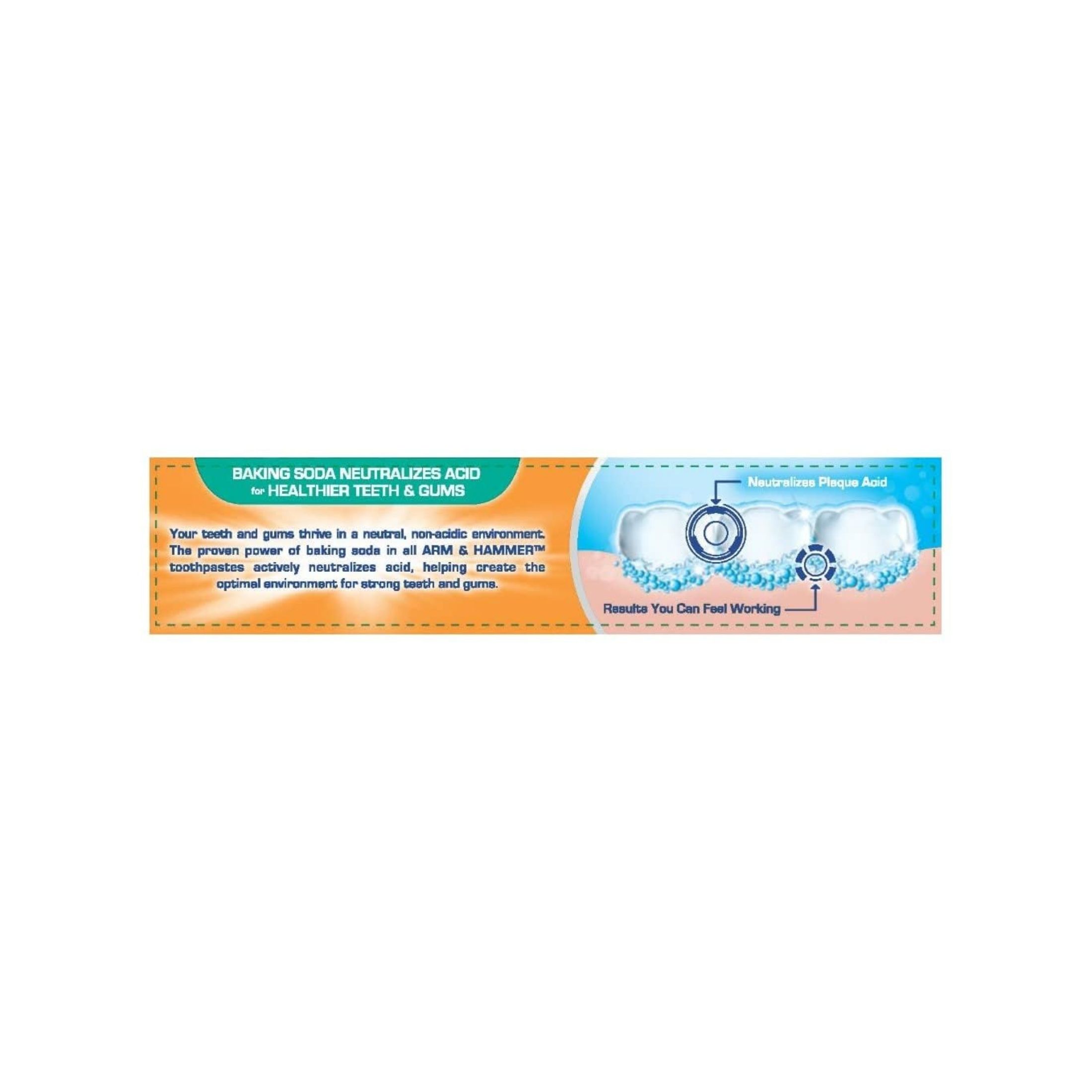 Arm & Hammer Truly Radiant Bright Strong Fluoride Anticavity Crisp Mint Toothpaste 4.3 Oz