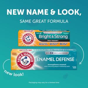Arm & Hammer Truly Radiant Bright Strong Fluoride Anticavity Crisp Mint Toothpaste 4.3 Oz