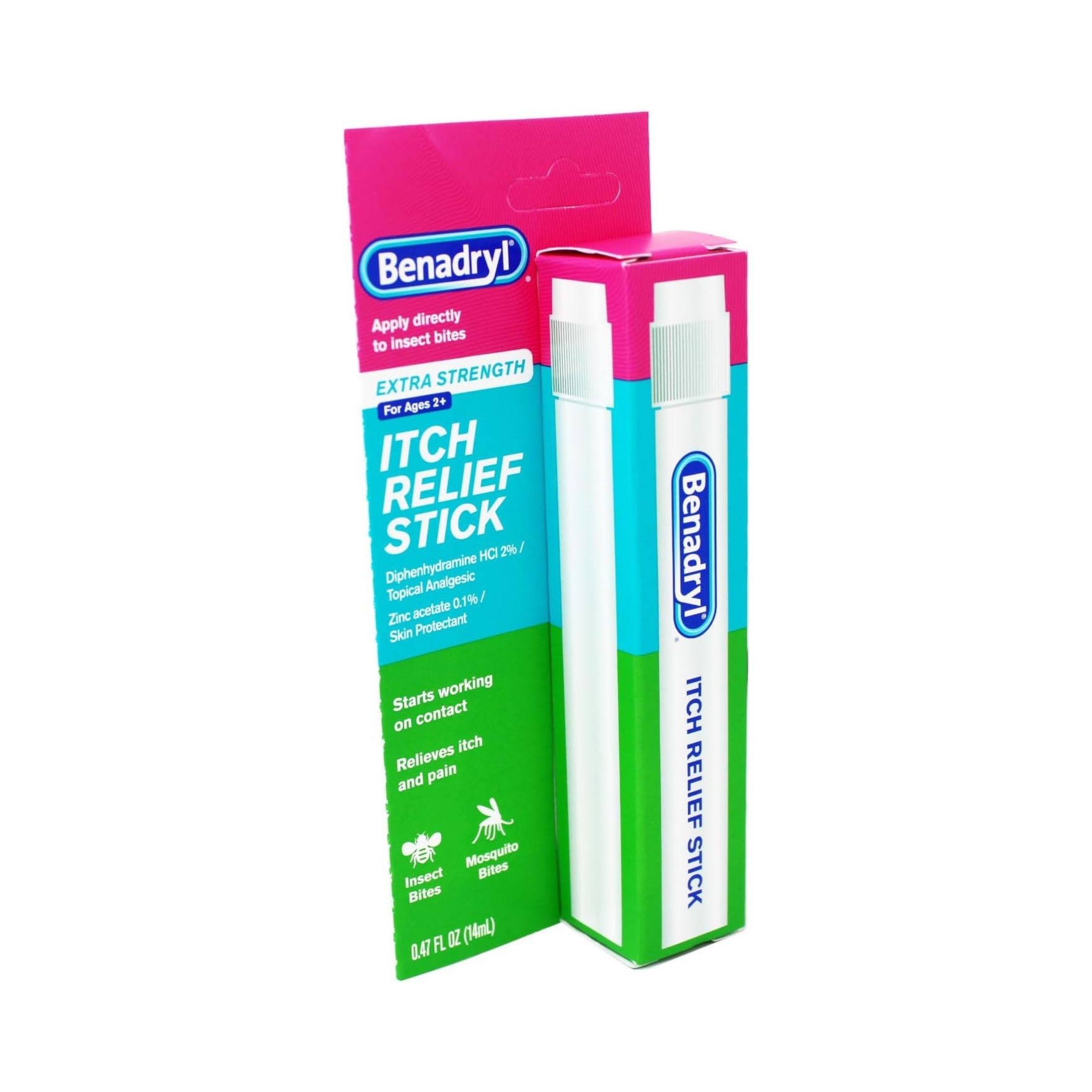 Benadryl Itch Relief Stick, Extra Strength 0.47 Fl Oz