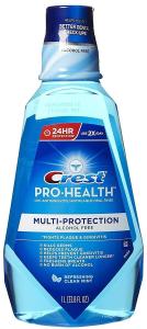 Crest Pro Health Oral Mouthwash Multi Protection Antiplaque Clean Mint 33.8 Oz