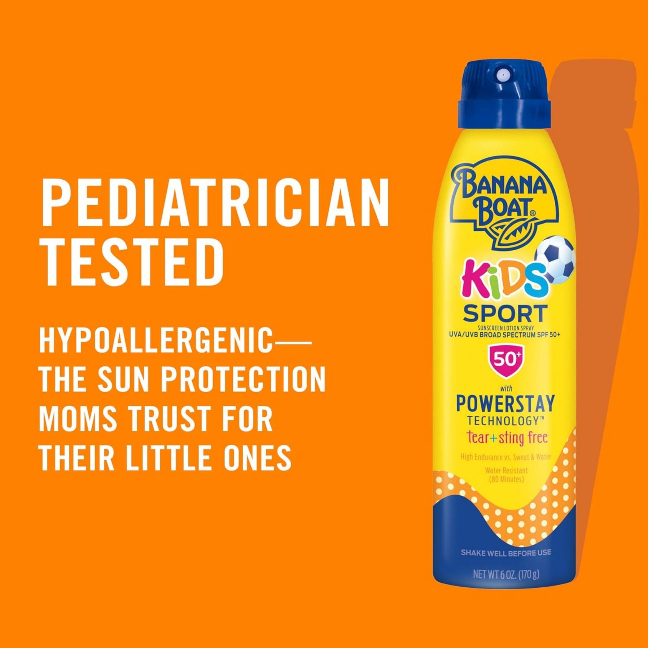 Banana Boat Kids Free Continuous Spray Sunscreen SPF 50+, 6 Oz