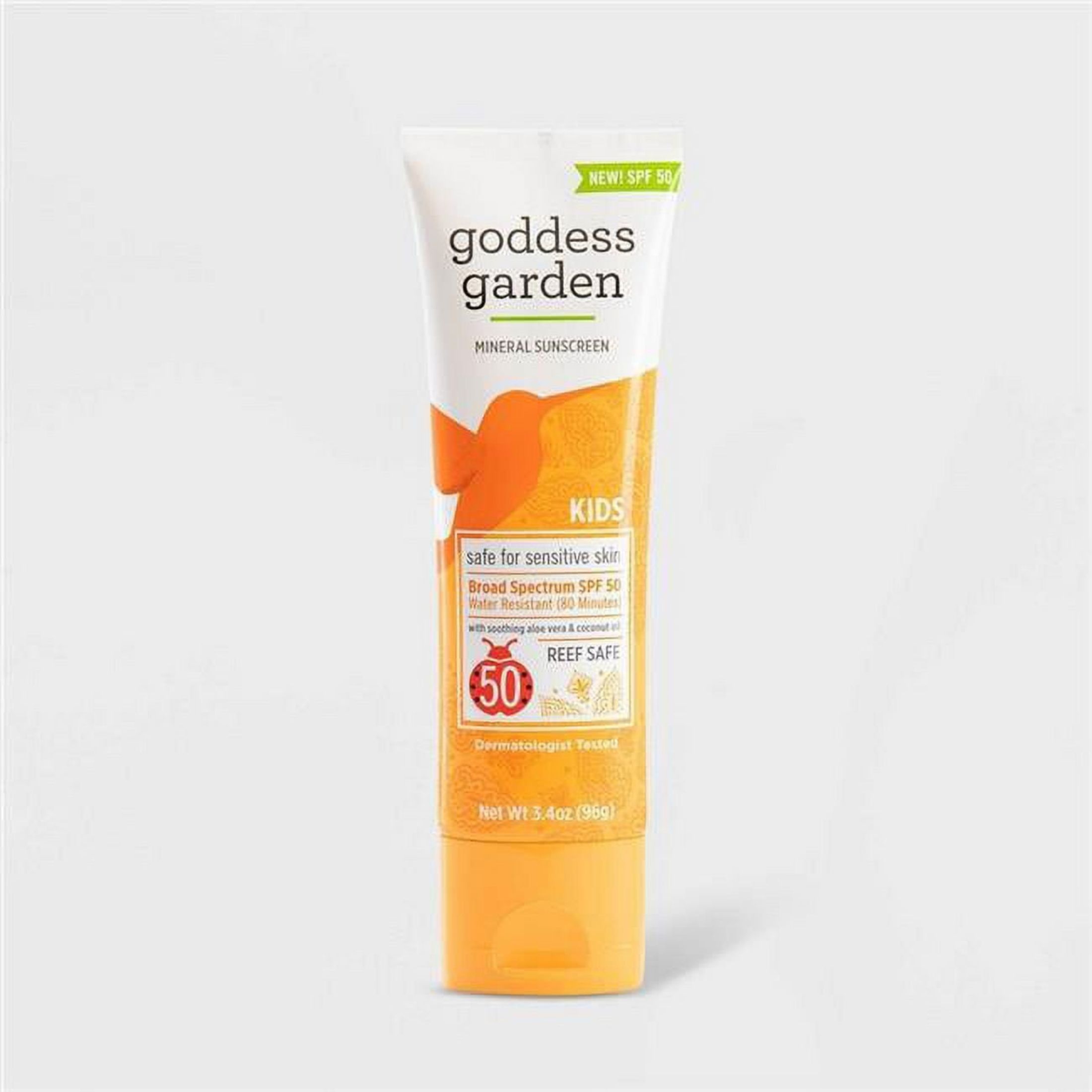 Goddess Garden Kids Natural Sunscreen Tube - SPF 50 - 3.4oz