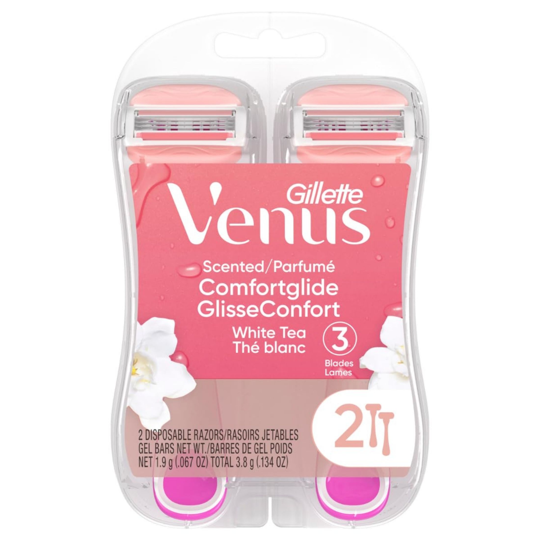Gillette Venus Comfort Glide White Tea Scented Women's Disposable Razor