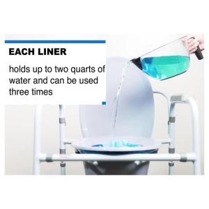 Carex Disposable Commode Liners, 2-Qt. Capacity, 7-Pk