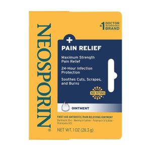 Neosporin Plus Pain Relief, Maximum Strength Antibiotic Cream -1.0oz