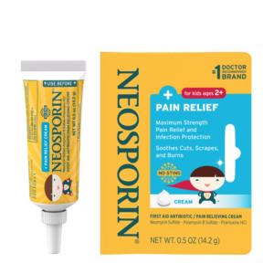 Neosporin First Aid Antibiotic + Pain Relief Cream For Kids, .5 Oz
