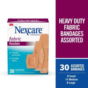 Nexcare Bandages, Heavy Duty, Flexible Fabric, Assorted