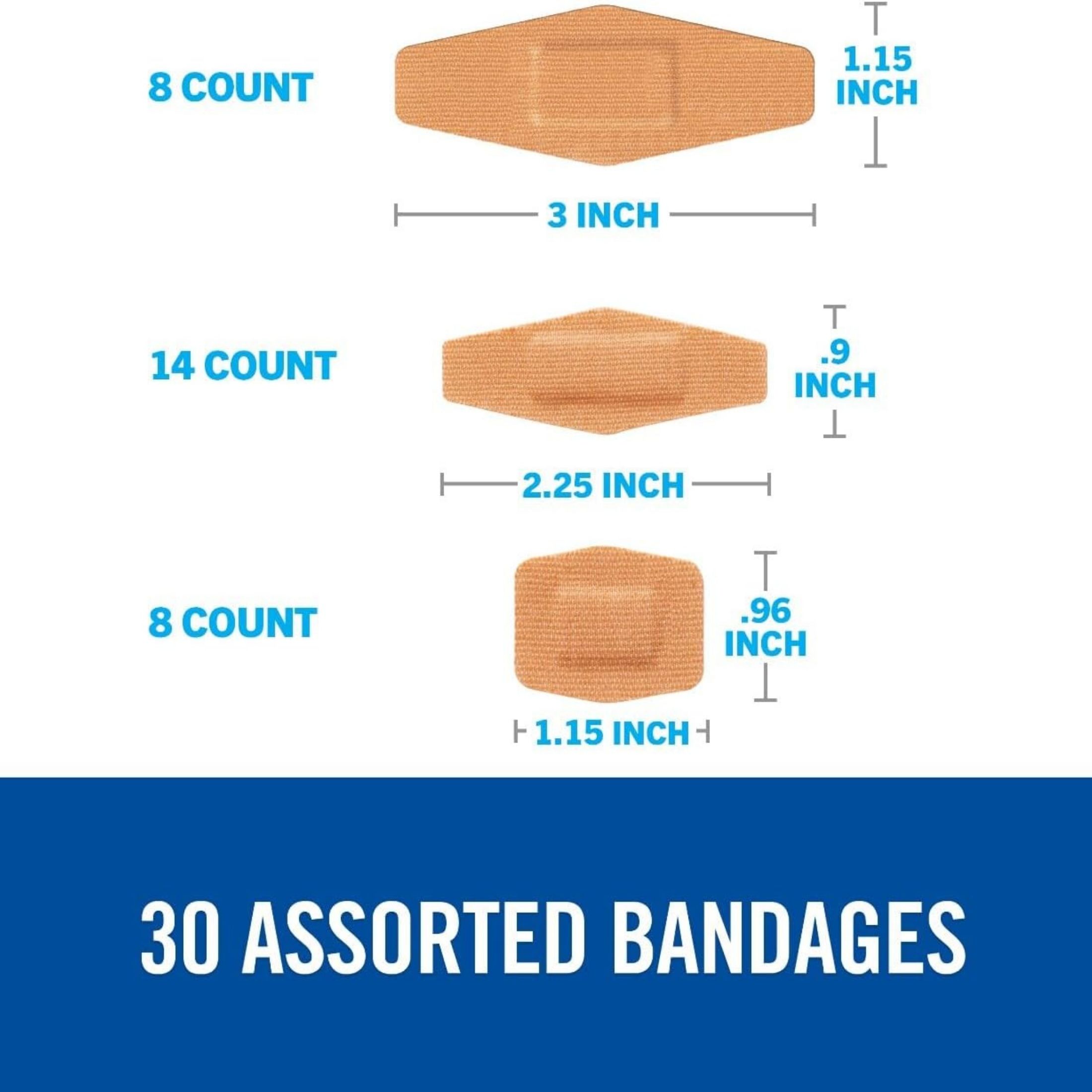 Nexcare Bandages, Heavy Duty, Flexible Fabric, Assorted