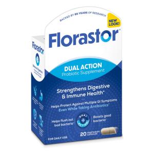 Florastor Daily Probiotic Supplement Vegetarian Capsules