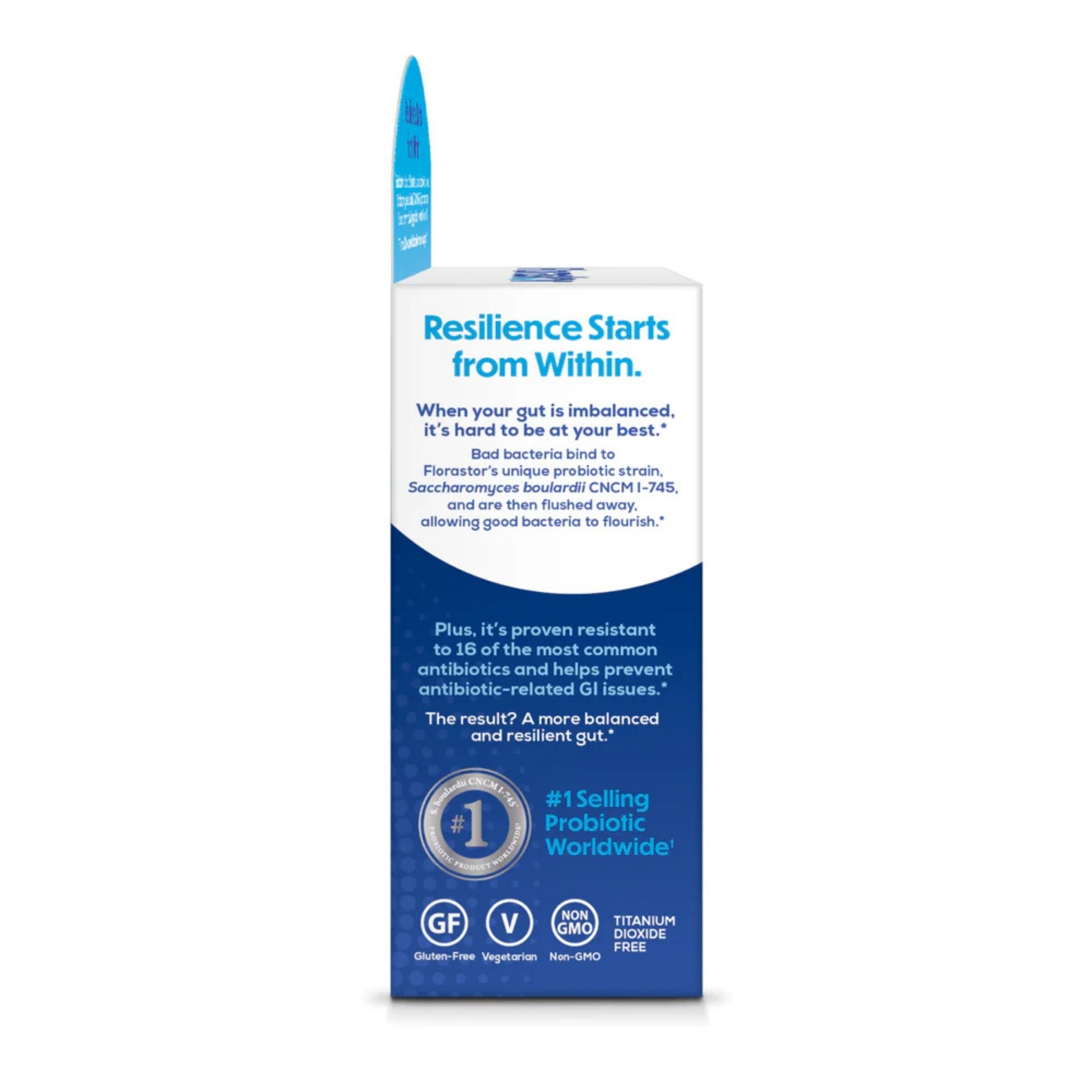 Florastor Daily Probiotic Supplement Vegetarian Capsules