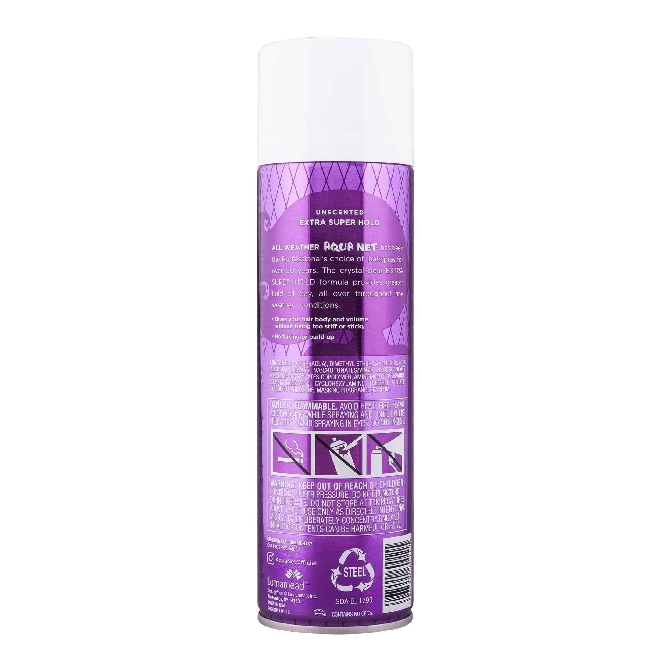 Aqua Net All Weather Professional Hair Spray, Extra Super Hold, Unscented - 11 Oz