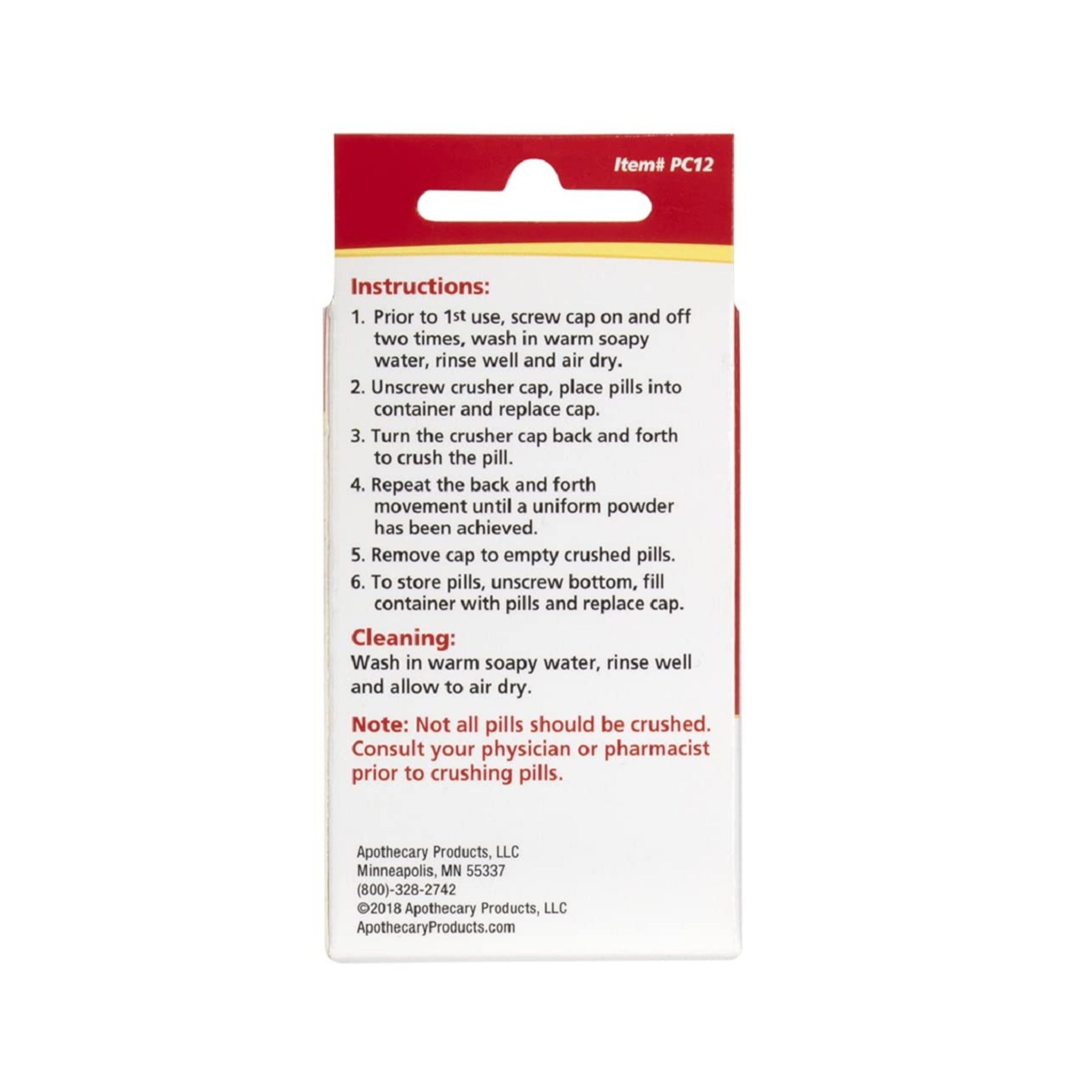 Aculife Pill Crusher And Container