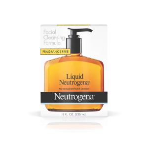 Neutrogena Facial Cleanser, Liquid, Fragrance Free 8 Fl Oz